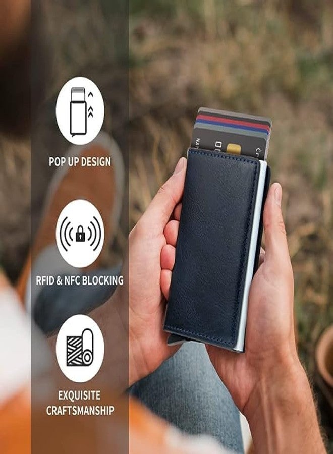 Stealodeal Black RFID Blocking Pu,Aluminum ATM/Credit/Debit 6 Slots 2 Cash Slot Men & Women Card Holder - Image 3